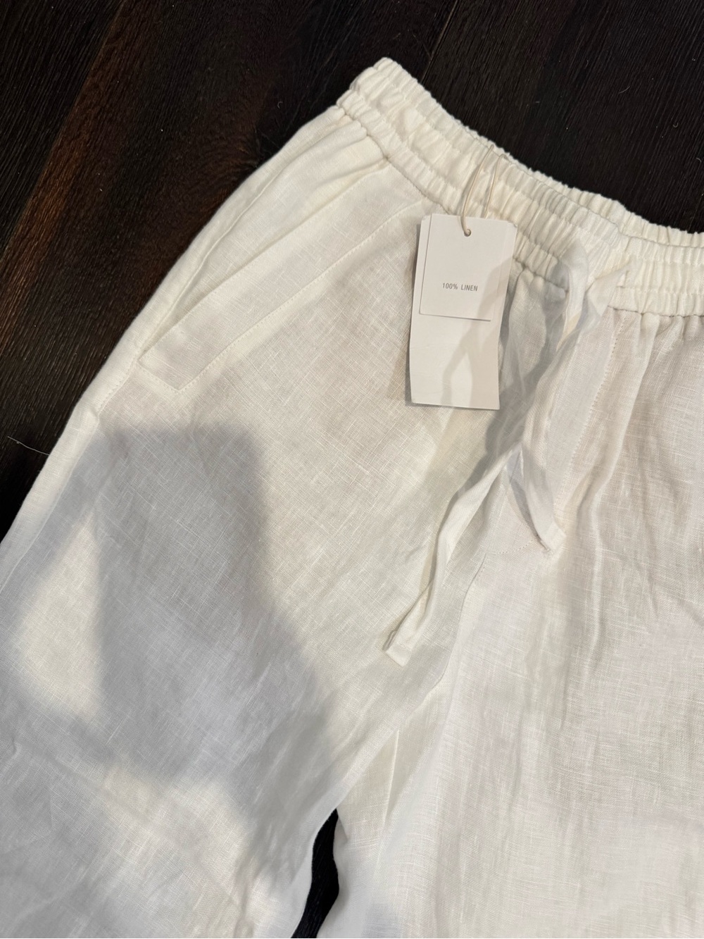 ZARA Women’s White Linen Linen Pants - Picture 2 of 6
